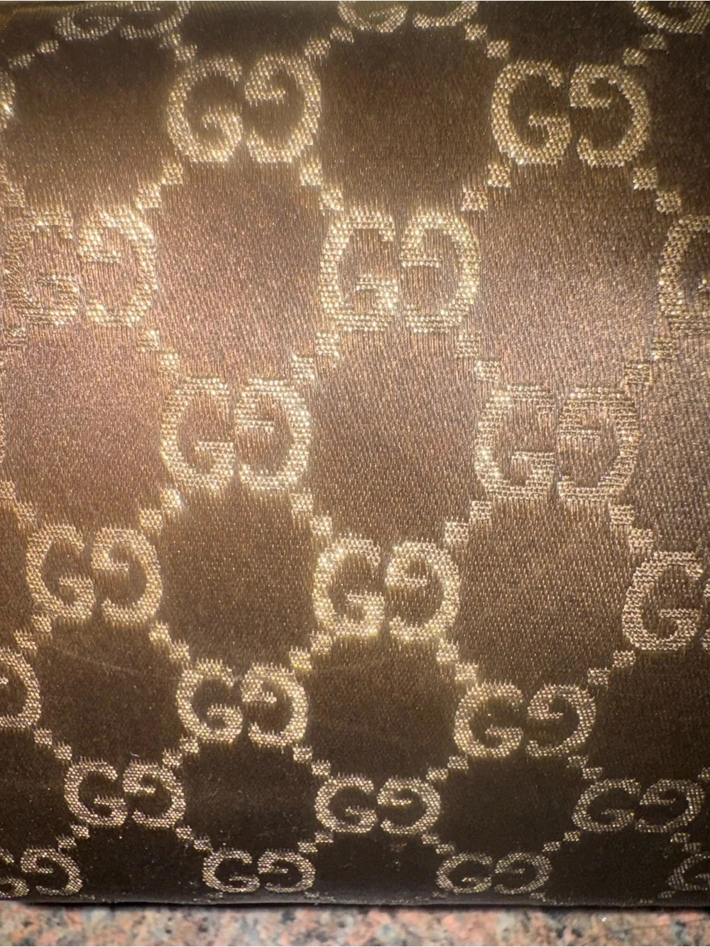 Gucci princy Brown/gold Monogram Boston Bag EUC (guaranteed authentic)